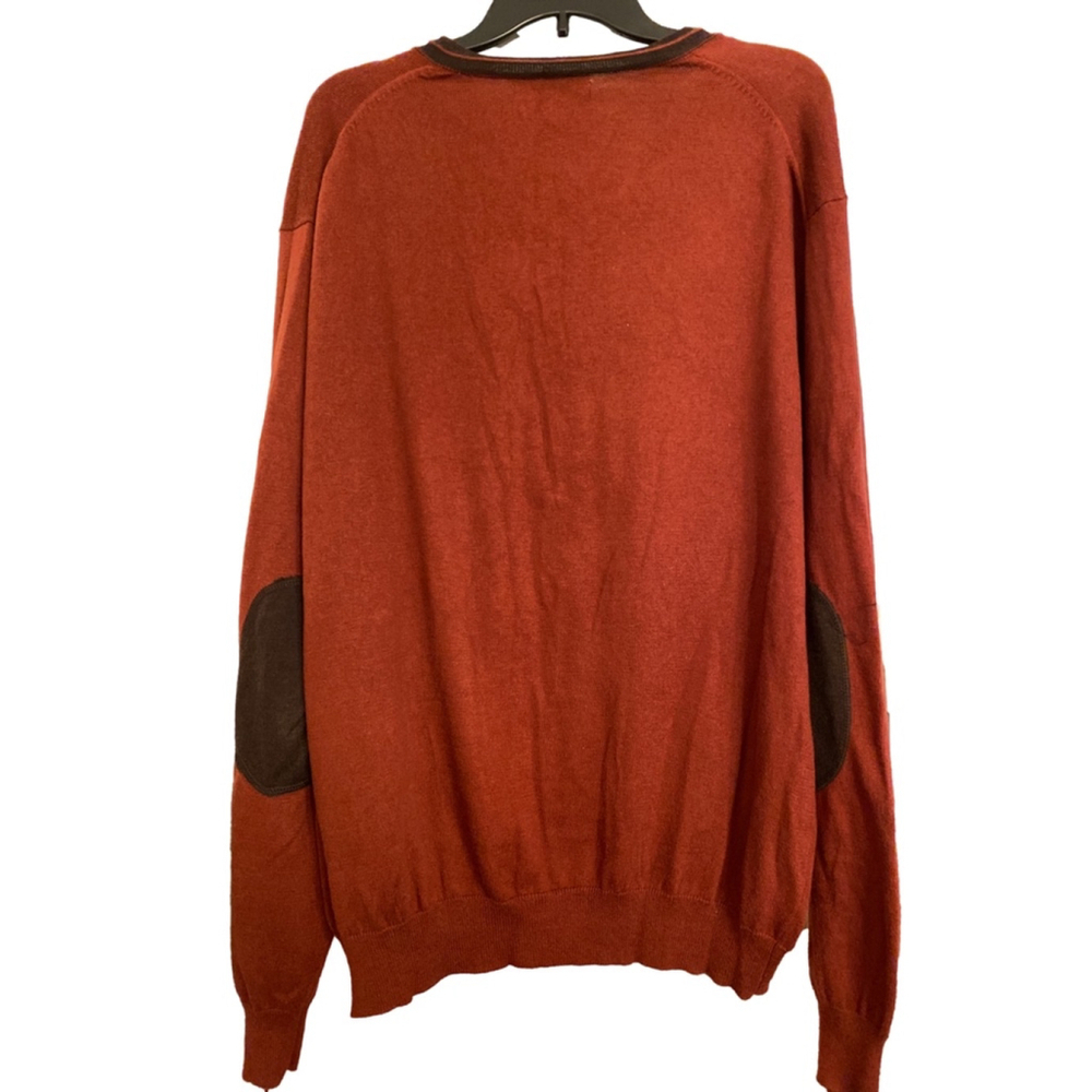 Men's Kenneth Roberts Sweater XL Rust/Brown - Picture 2 of 4